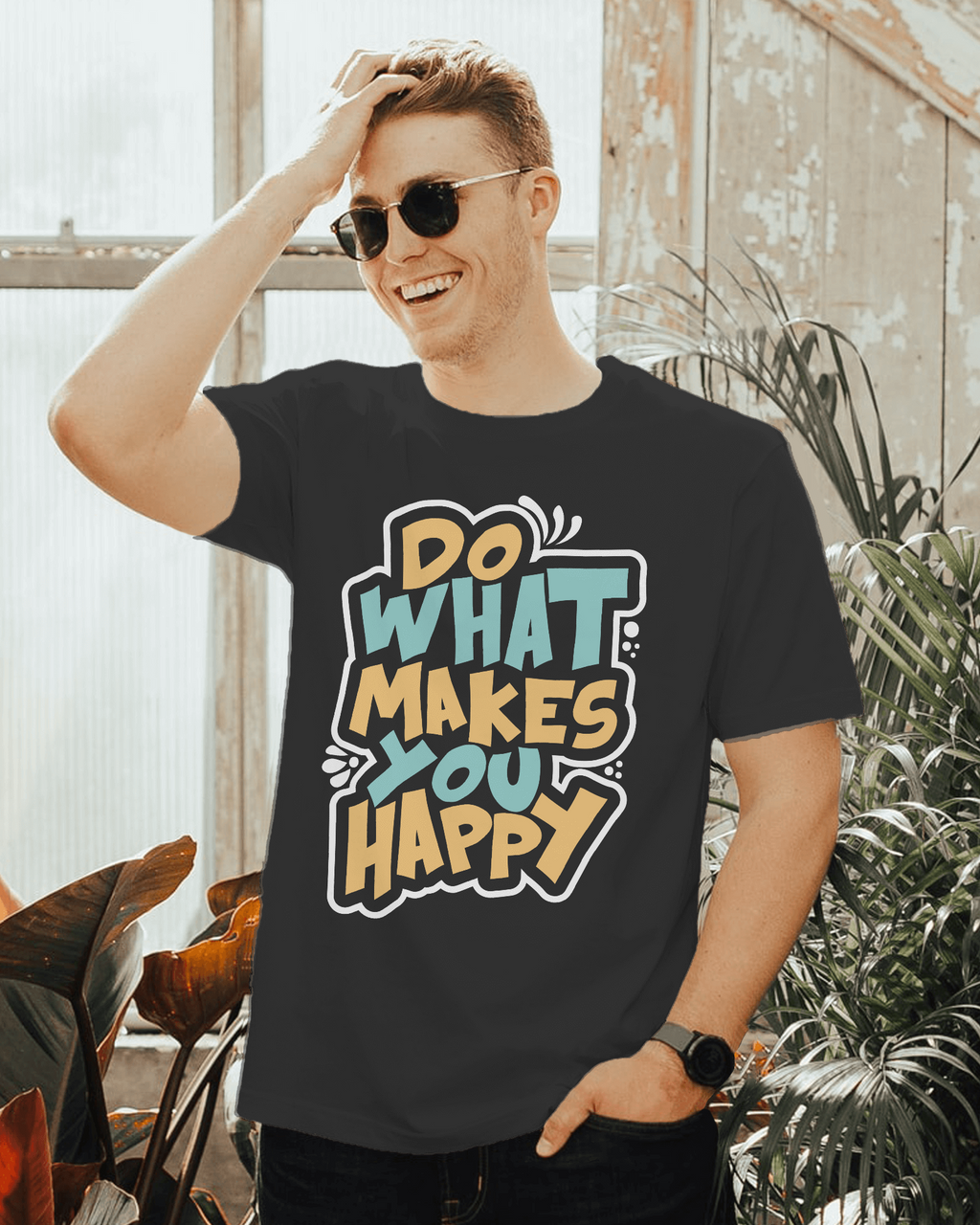 "Do What Makes You Happy" Premium T-shirt