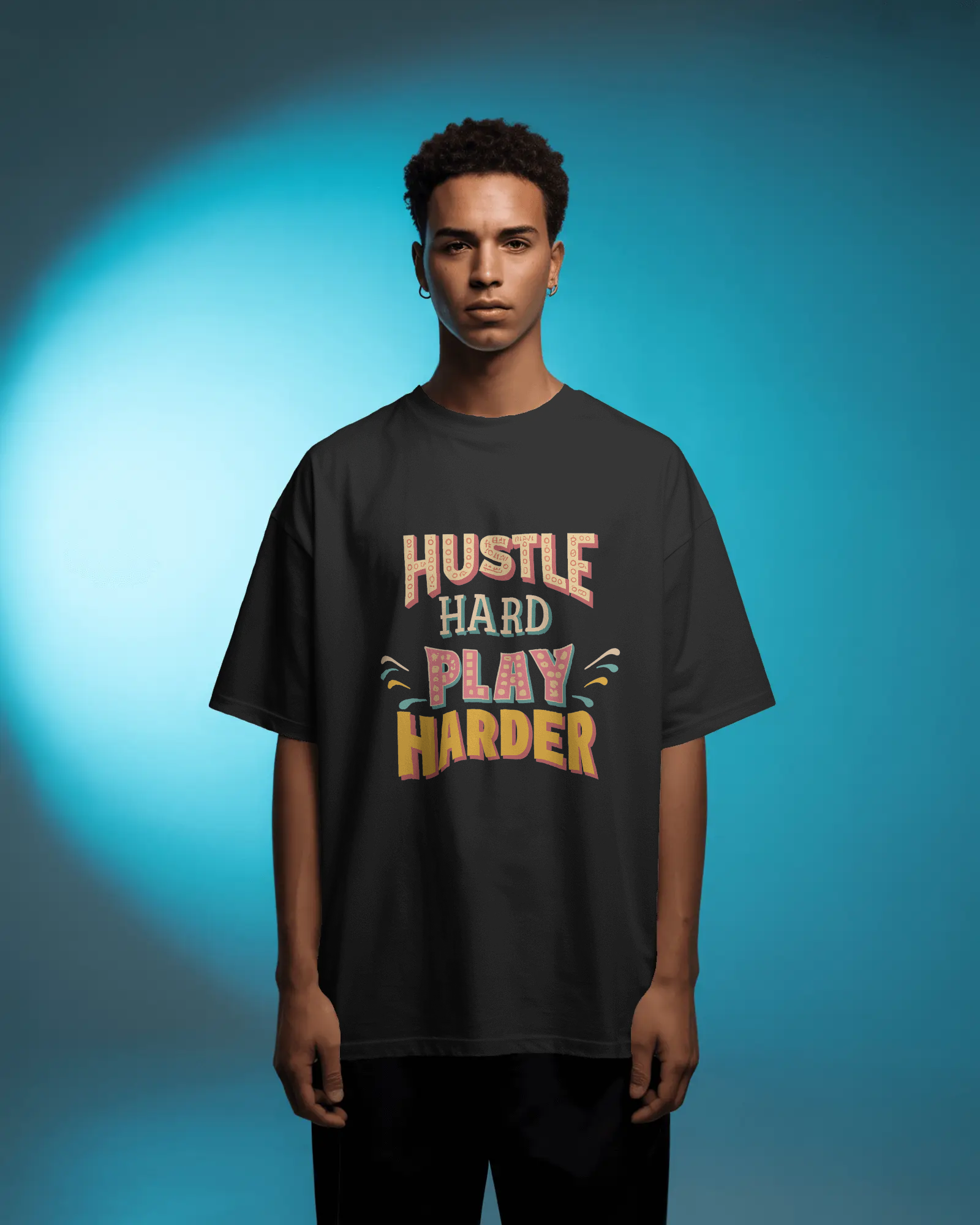 Premium Pullover Hoodie (Hustle Hard)