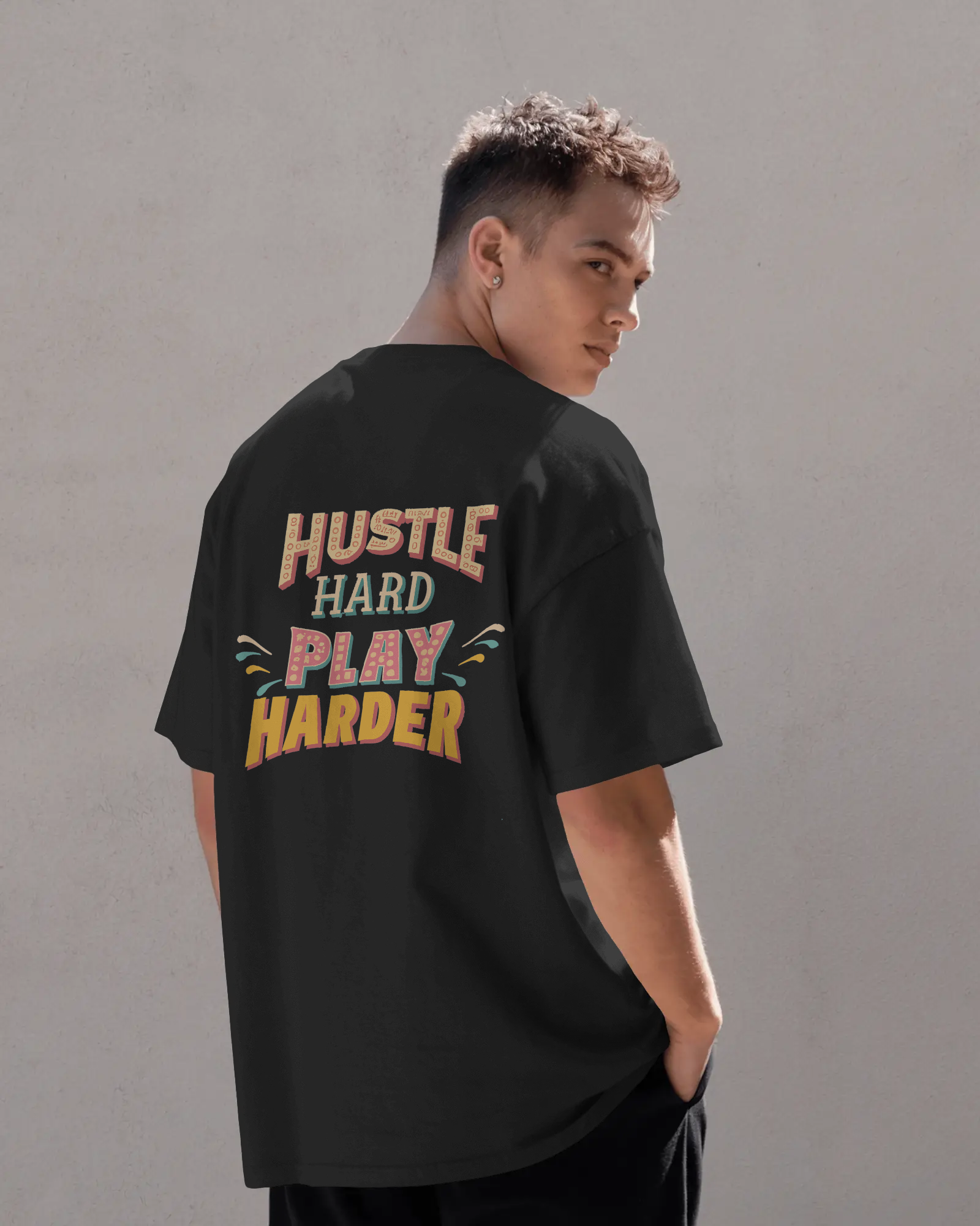 Premium Pullover Hoodie (Hustle Hard)