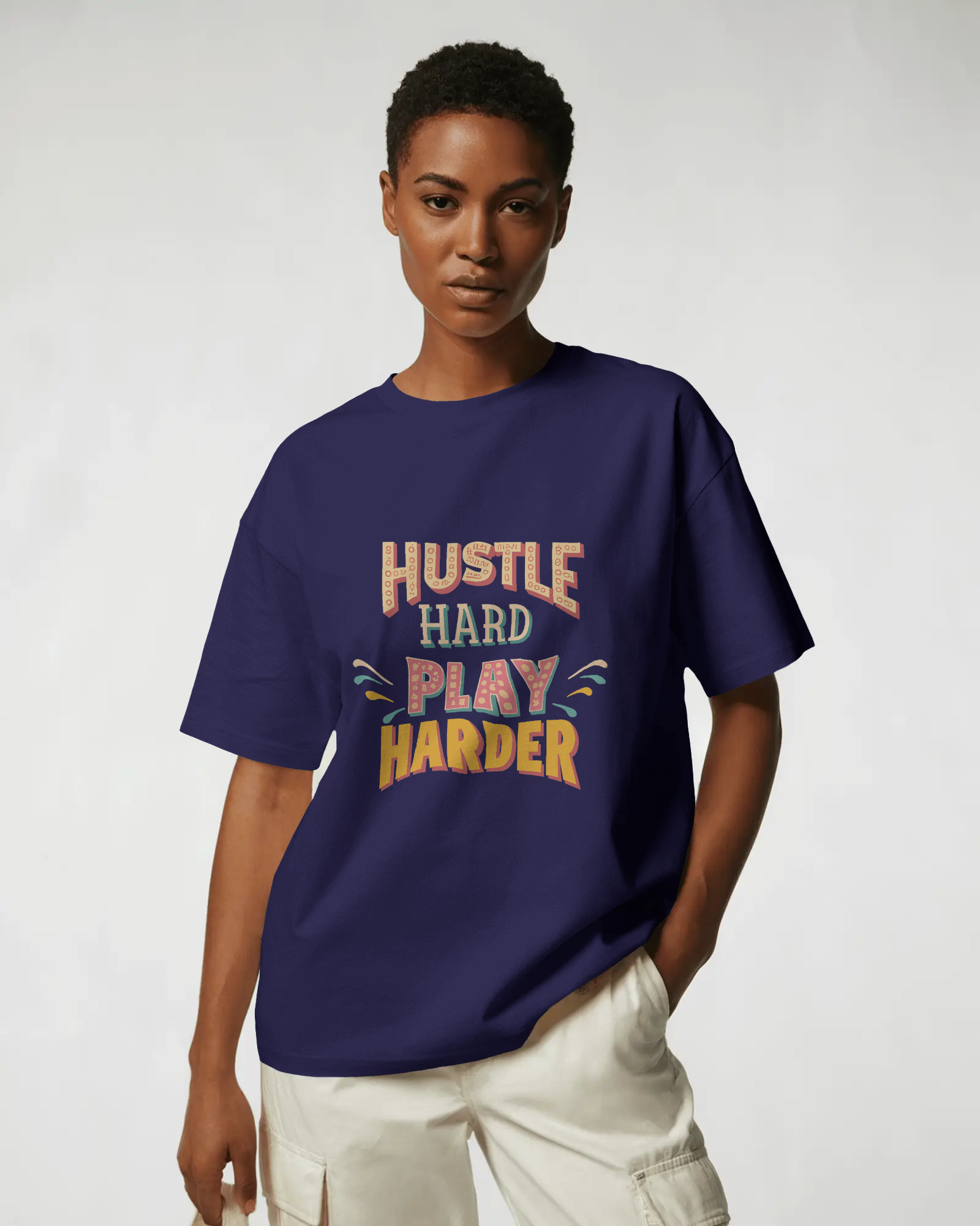 Premium Pullover Hoodie (Hustle Hard)