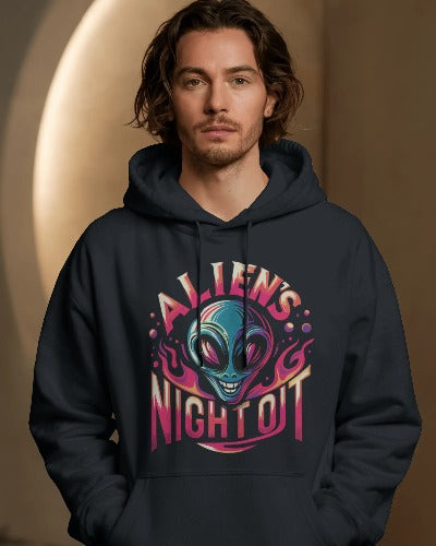 Premium Pullover Hoodie "ALIENS NIGHT OUT"