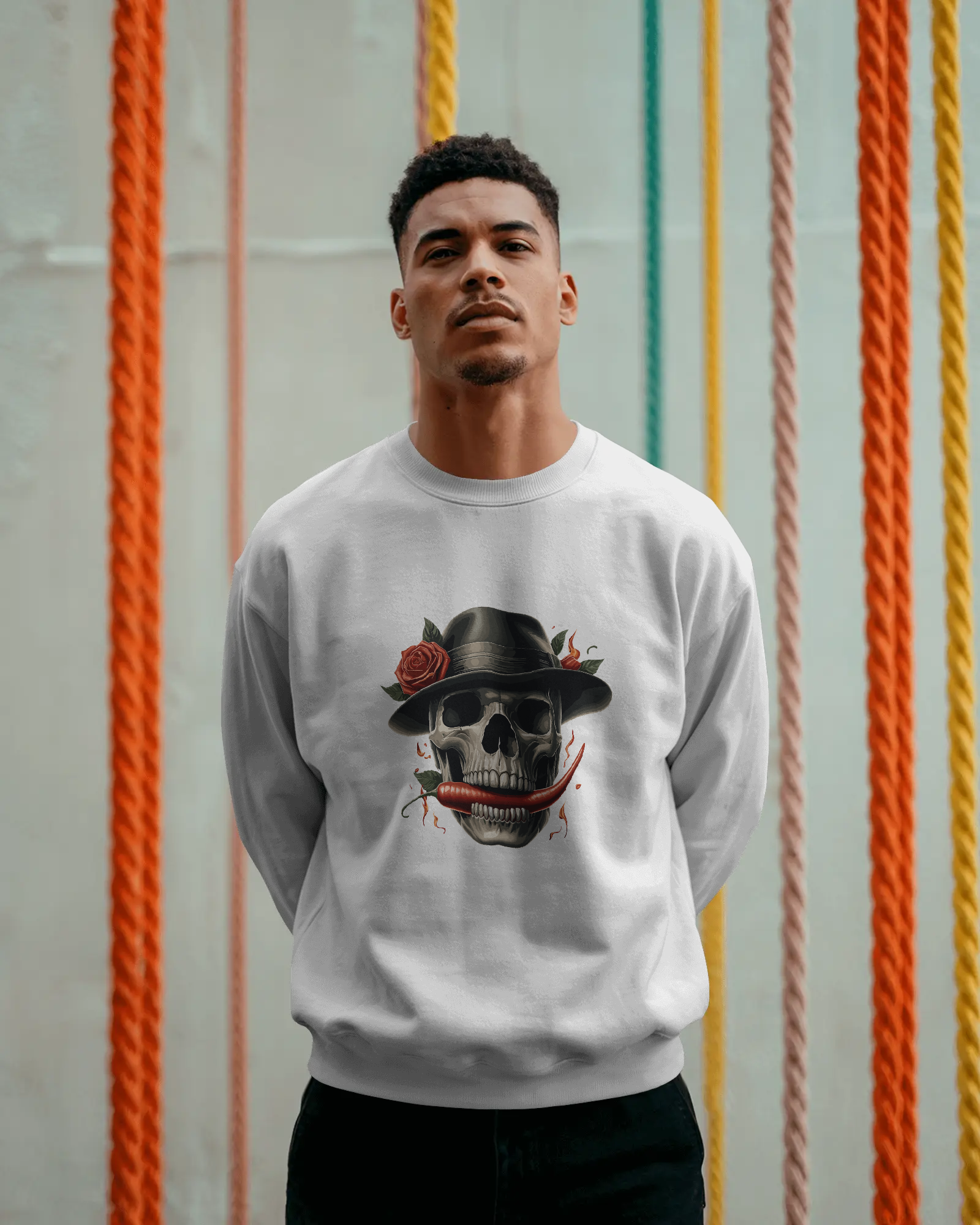 Premium Sweatshirt (Skull Chili)
